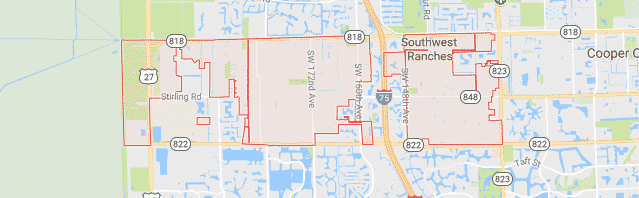 Southwest Ranches, FL Map
