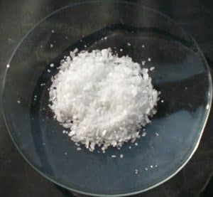 boric acid in a bowl